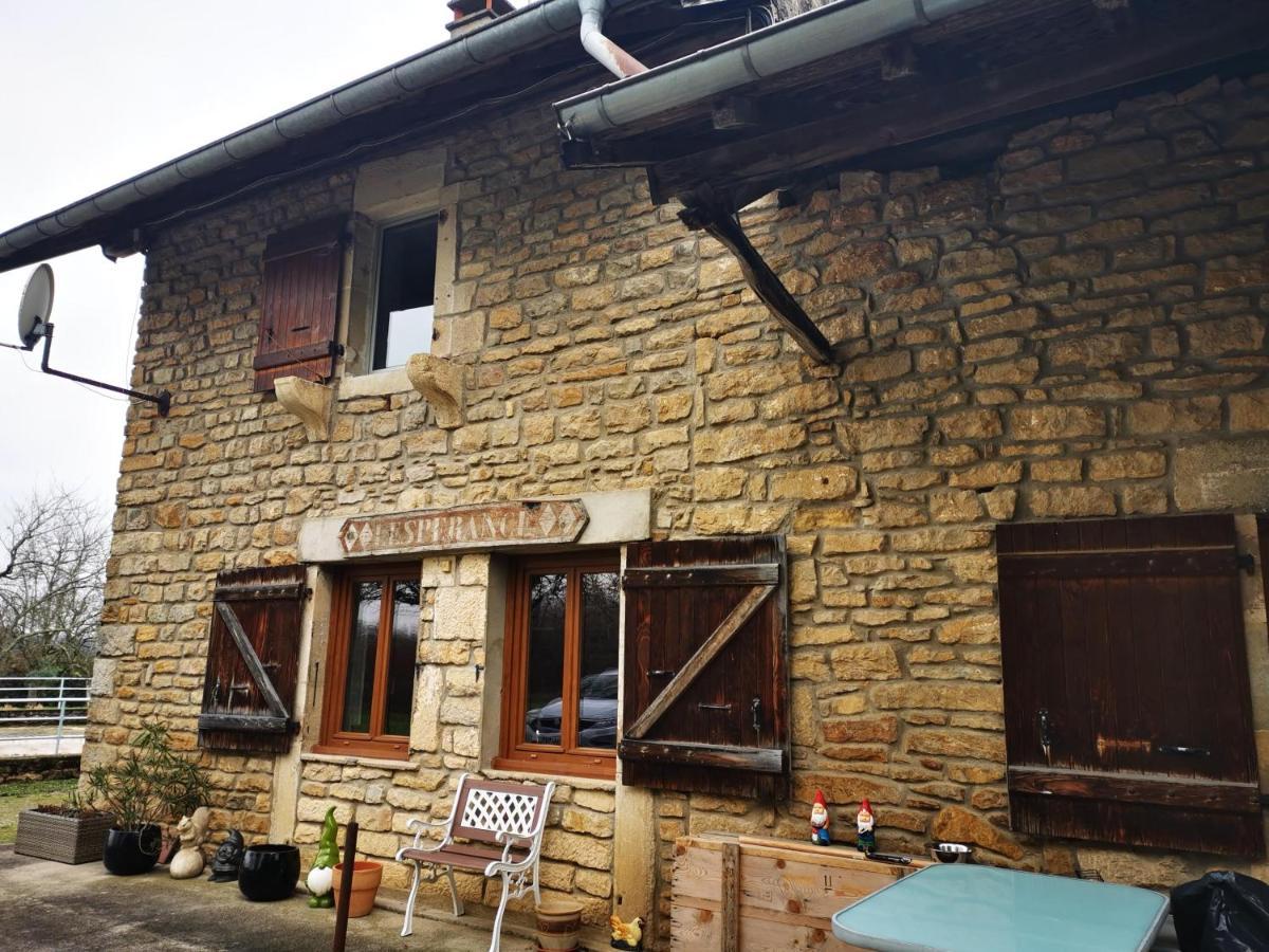Bed and Breakfast Domaine De L'Esperance, Chambre Rose Bersaillin Exterior foto